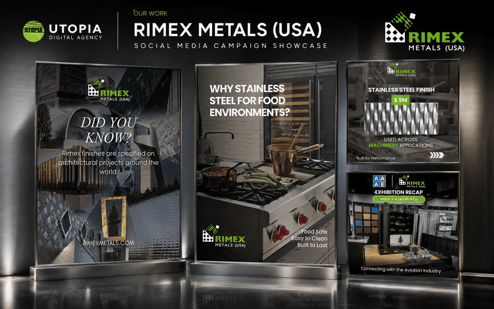 RIMEX USA social media creative presentation